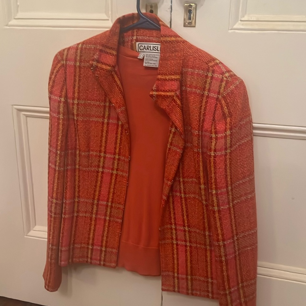 Orange tweed Carlisle jacket